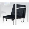 Senon Adjustable Chair (Futon) in Silver & Black 37276