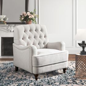 Butner Tufted Arm Chair - Oatmeal