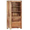 Highboard 19.7"x11.8"x42.5" Solid Sheesham Wood