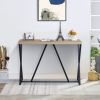 47.2'' Sofa Table;  Wood Rectangle Console Table with Metal Frame