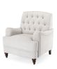 Butner Tufted Arm Chair - Oatmeal