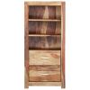 Highboard 19.7"x11.8"x42.5" Solid Sheesham Wood