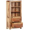 Highboard 19.7"x11.8"x42.5" Solid Sheesham Wood