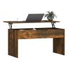 Coffee Table Smoked Oak 40.2"x19.9"x20.7" Engineered Wood