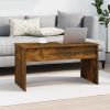 Coffee Table Smoked Oak 40.2"x19.9"x20.7" Engineered Wood