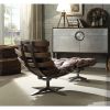 Gandy Chair &amp; Ottoman (2Pc Pk) in Retro Brown Top Grain Leather 59530