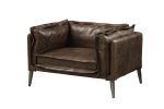 Porchester Chair in Distress Chocolate Top Grain Leather 52482