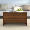 Coffee Table Brown Oak 31.5"x21.9"x16.3" Engineered Wood