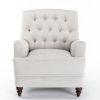 Butner Tufted Arm Chair - Oatmeal