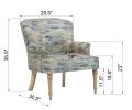 Bella 29.5"W Auspicious Clouds Accent Chair