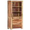 Highboard 19.7"x11.8"x42.5" Solid Sheesham Wood