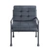 Brantley Chair in Gray Velvet &amp; Sandy Gray Finish AC00429