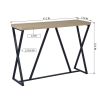 47.2'' Sofa Table;  Wood Rectangle Console Table with Metal Frame