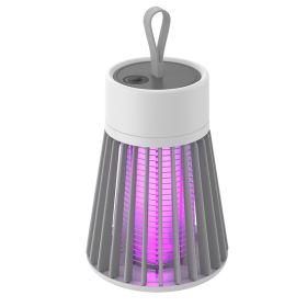 Electric-Shock Physical Mosquito Killer Light Purple Light Mosquito Trap Mosquito Killer Portable OutdoorBedroom USB Rechargeable Mosquito Trap (Option: White-Rechargeable models)