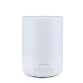 Wood Grain Ultrasonic Aroma Diffuser Large Capacity Air Aroma Diffuser Humidifier (Option: White-AU)