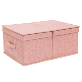 Drawer Closet Folding Storage Organizing Box (Option: Pink2-50x40x29cm)