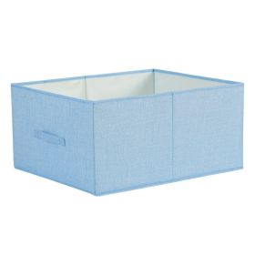 Drawer Closet Folding Storage Organizing Box (Option: Sky Blue-47x34x21cm)