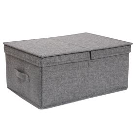 Drawer Closet Folding Storage Organizing Box (Option: Grey2-50x40x29cm)