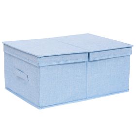 Drawer Closet Folding Storage Organizing Box (Option: Sky Blue2-50x40x29cm)