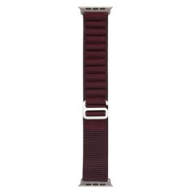 Fashion Simple Woven Nylon Watch Strap (Option: 9 Wine Red-38or40or41mm)