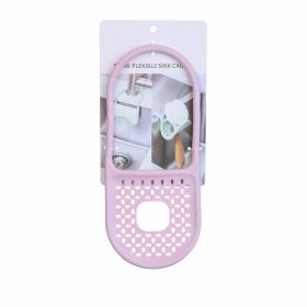 Household Fashion Creative Foldable Sink Hanger (Color: Pink)