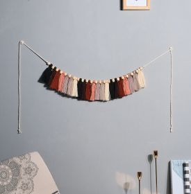 Cotton Rainbow Tassel Wall Hanging Decorations (Option: M0436)