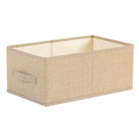 Drawer Closet Folding Storage Organizing Box (Option: Beige-41x24x17cm)