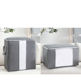 Non Woven Storage Clothes Quilt Organizing Bag (Option: Grey-Cross section 60x40x35CM)