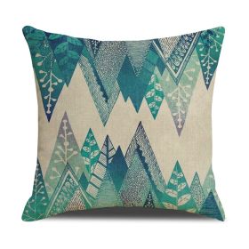 Home Fashion Simple Ocean Wave Digital Printed Pillowcase (Option: Linen Pillowcase-SXYM21)