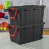 160 qt. Storage boxes on wheels, plastic, set of 2