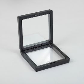 Anti-oxidation PE Film Jewelry Storage Box Color Film Suspension Box (Option: Black-11 Ã— 11 Ã— 2cm)